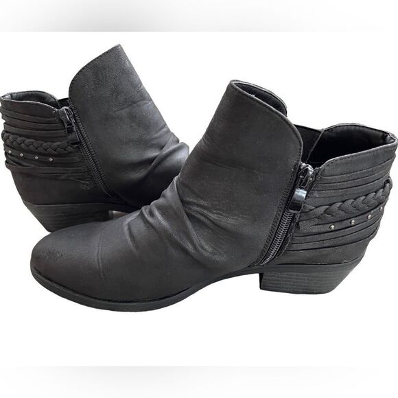 GLOBALWIN Women's Lila Fashion Ankle Boots, black, size 8 - Picture 7 of 8